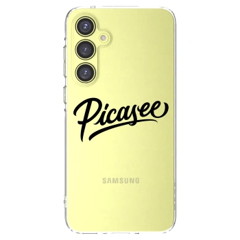 Picasee Samsung Galaxy A35 5G A356B Hülle - Transparentes Silikon - Picasee - old logo - black