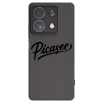 Picasee Xiaomi Redmi Note 13 Pro 4G Hülle - Schwarzes Silikon - Picasee - old logo - black