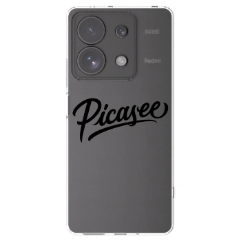 Picasee Xiaomi Redmi Note 13 Pro 4G Hülle - Transparentes Silikon - Picasee - old logo - black
