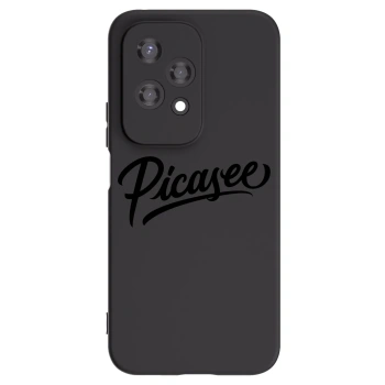 Picasee Honor 200 Lite Hülle - Schwarzes Silikon - Picasee - old logo - black