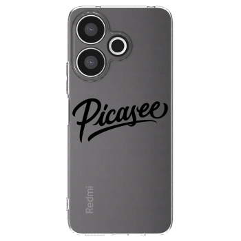 Picasee Xiaomi Redmi 13 4G Hülle - Transparentes Silikon - Picasee - old logo - black
