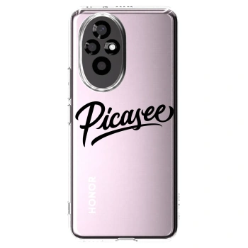 Picasee Honor 200 Pro 5G Hülle - Transparentes Silikon - Picasee - old logo - black