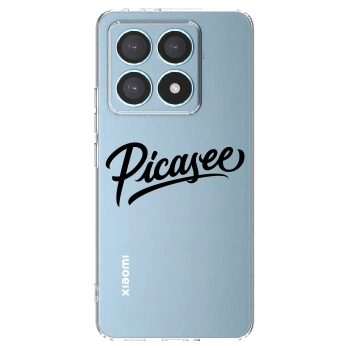 Picasee Xiaomi 14T Pro Hülle - Transparentes Silikon - Picasee - old logo - black