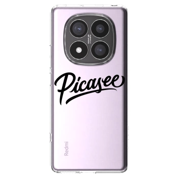 Picasee Xiaomi Redmi Note 14 Pro+ 5G Hülle - Transparentes Silikon - Picasee - old logo - black