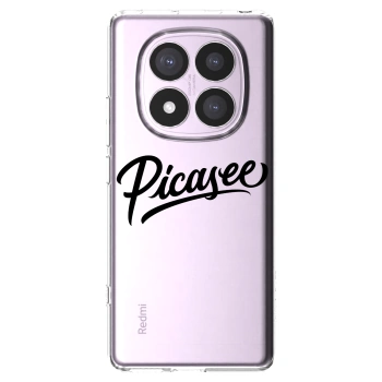 Picasee Xiaomi Redmi Note 14 Pro 5G Hülle - Transparentes Silikon - Picasee - old logo - black