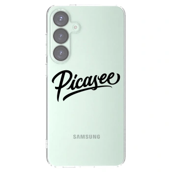 Picasee Samsung Galaxy S25+ 5G Hülle - Transparentes Silikon - Picasee - old logo - black