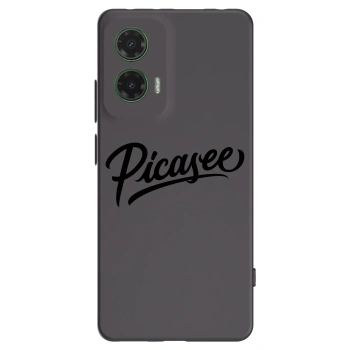 Picasee Motorola Moto G35 5G Hülle - Schwarzes Silikon - Picasee - old logo - black