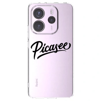 Picasee Xiaomi Redmi Note 14 4G Hülle - Transparentes Silikon - Picasee - old logo - black