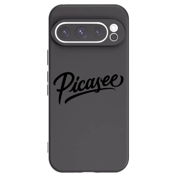 Picasee Google Pixel 9 Pro Hülle - Schwarzes Silikon - Picasee - old logo - black
