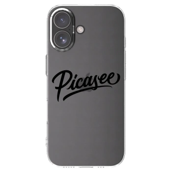 Picasee Apple iPhone 17 Hülle - Transparentes Silikon - Picasee - old logo - black
