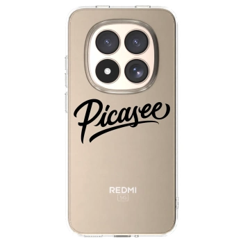 Picasee Xiaomi Redmi Note 15 Pro 4G Hülle - Transparentes Silikon - Picasee - old logo - black