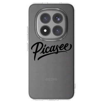 Picasee Xiaomi Redmi Note 15 Pro+ Hülle - Transparentes Silikon - Picasee - old logo - black