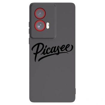 Picasee Motorola Edge 50 Fusion Hülle - Schwarzes Silikon - Picasee - old logo - black