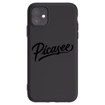 Picasee Apple iPhone 11 Hülle - Schwarzes Silikon - Picasee - old logo - black