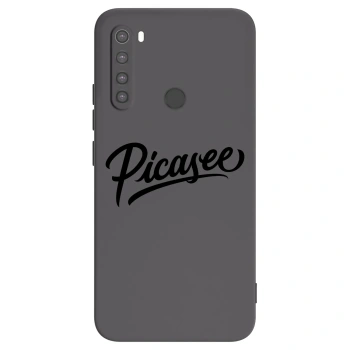 Picasee Xiaomi Redmi Note 8 Hülle - Schwarzes Silikon - Picasee - old logo - black