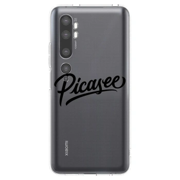 Picasee Xiaomi Mi Note 10 (Pro) Hülle - Transparentes Silikon - Picasee - old logo - black
