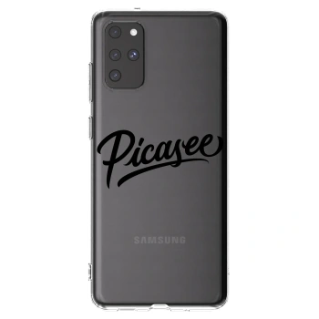 Picasee Samsung Galaxy S20+ G985F Hülle - Transparentes Silikon - Picasee - old logo - black