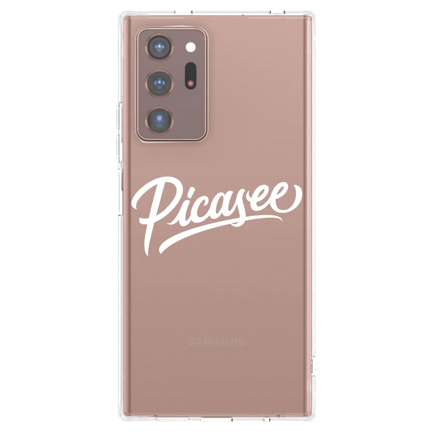 Picasee Samsung Galaxy Note 20 Ultra Hülle - Transparentes Silikon - Picasee - old logo - white