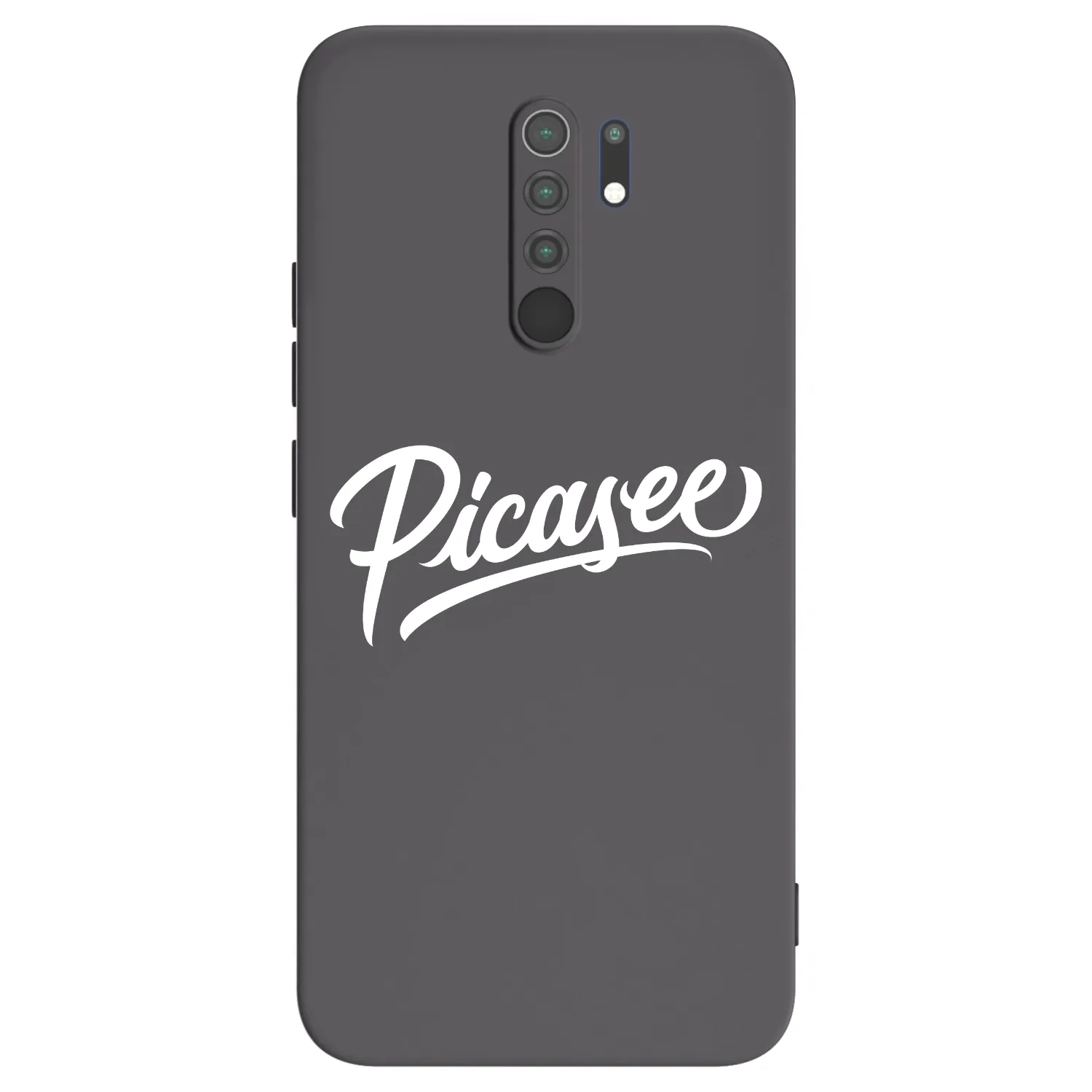 Picasee Xiaomi Redmi 9 Hülle - Schwarzes Silikon - Picasee - old logo - white