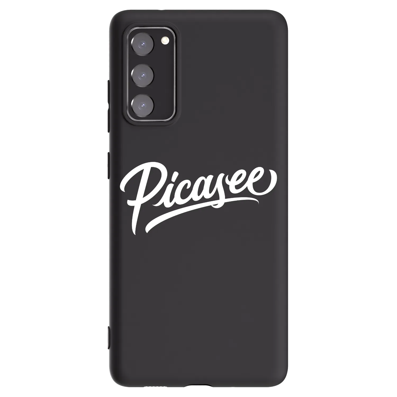 Picasee Samsung Galaxy S20 FE Hülle - Schwarzes Silikon - Picasee - old logo - white