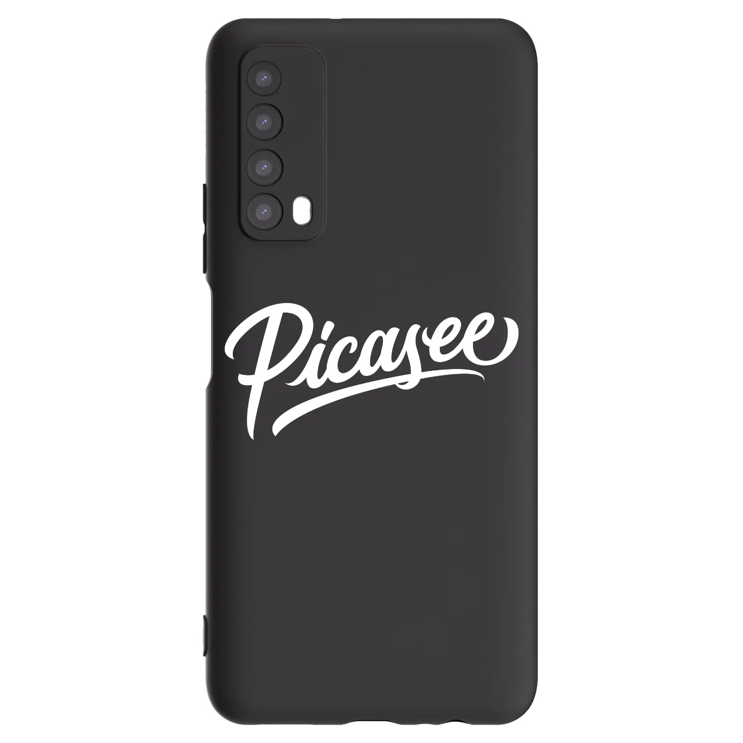 Picasee Huawei P Smart 2021 Hülle - Schwarzes Silikon - Picasee - old logo - white