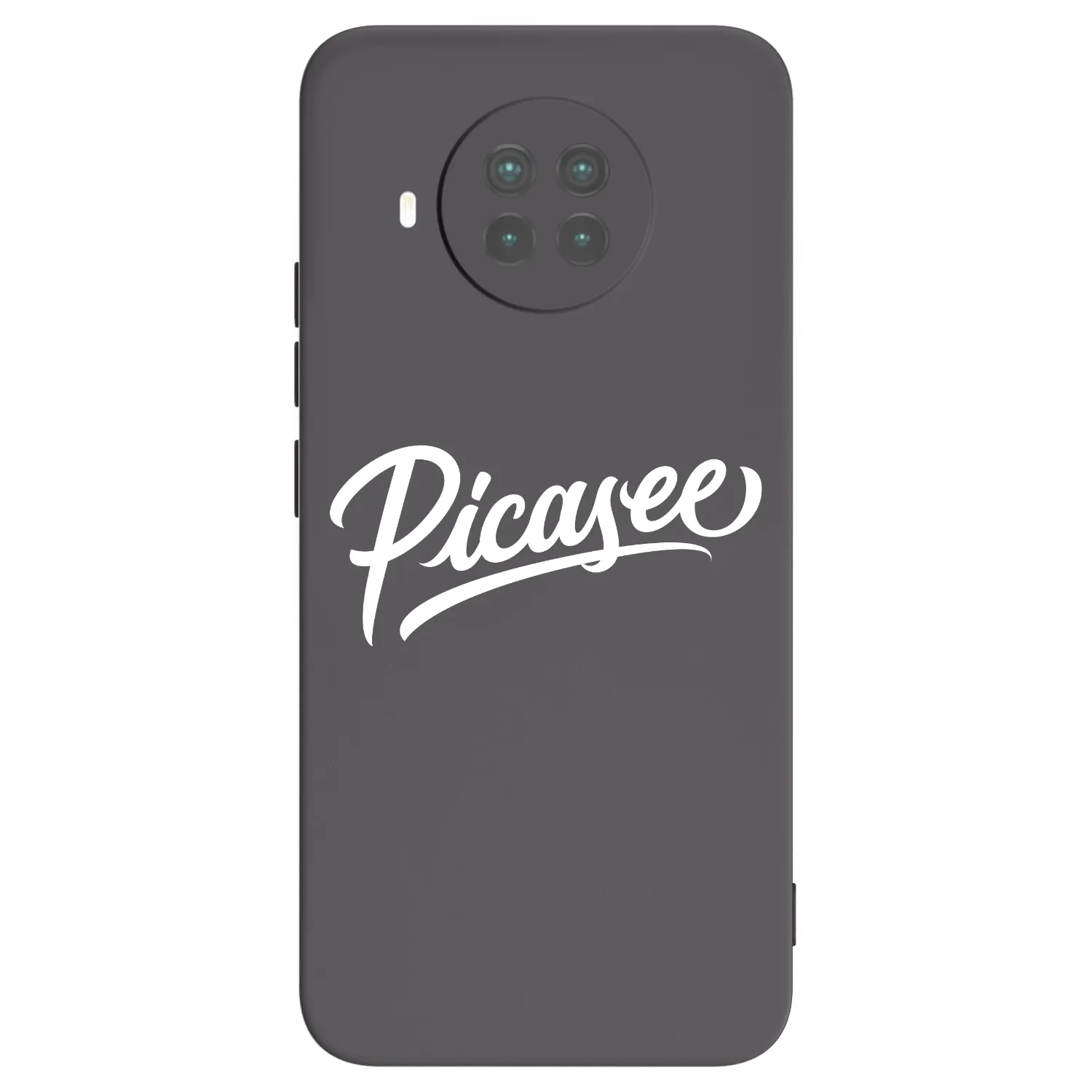 Picasee Xiaomi Mi 10T Lite Hülle - Schwarzes Silikon - Picasee - old logo - white