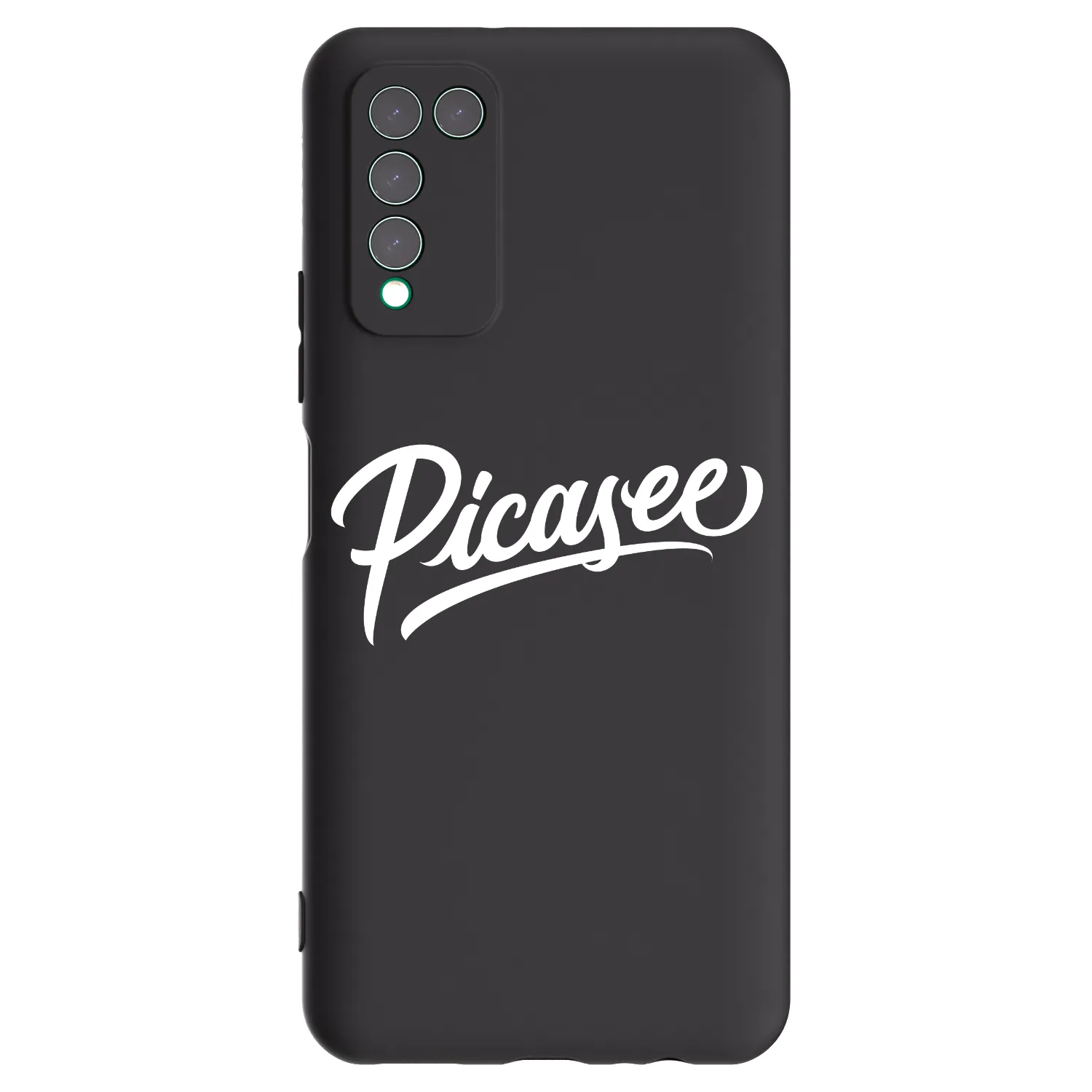 Picasee Honor 10X Lite Hülle - Schwarzes Silikon - Picasee - old logo - white