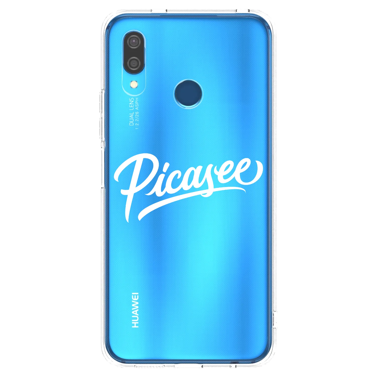 Picasee Huawei P20 Lite Hülle - Transparentes Silikon - Picasee - old logo - white
