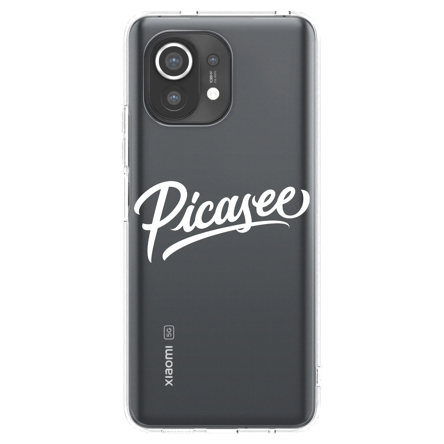 Picasee Xiaomi Mi 11 Hülle - Transparentes Silikon - Picasee - old logo - white