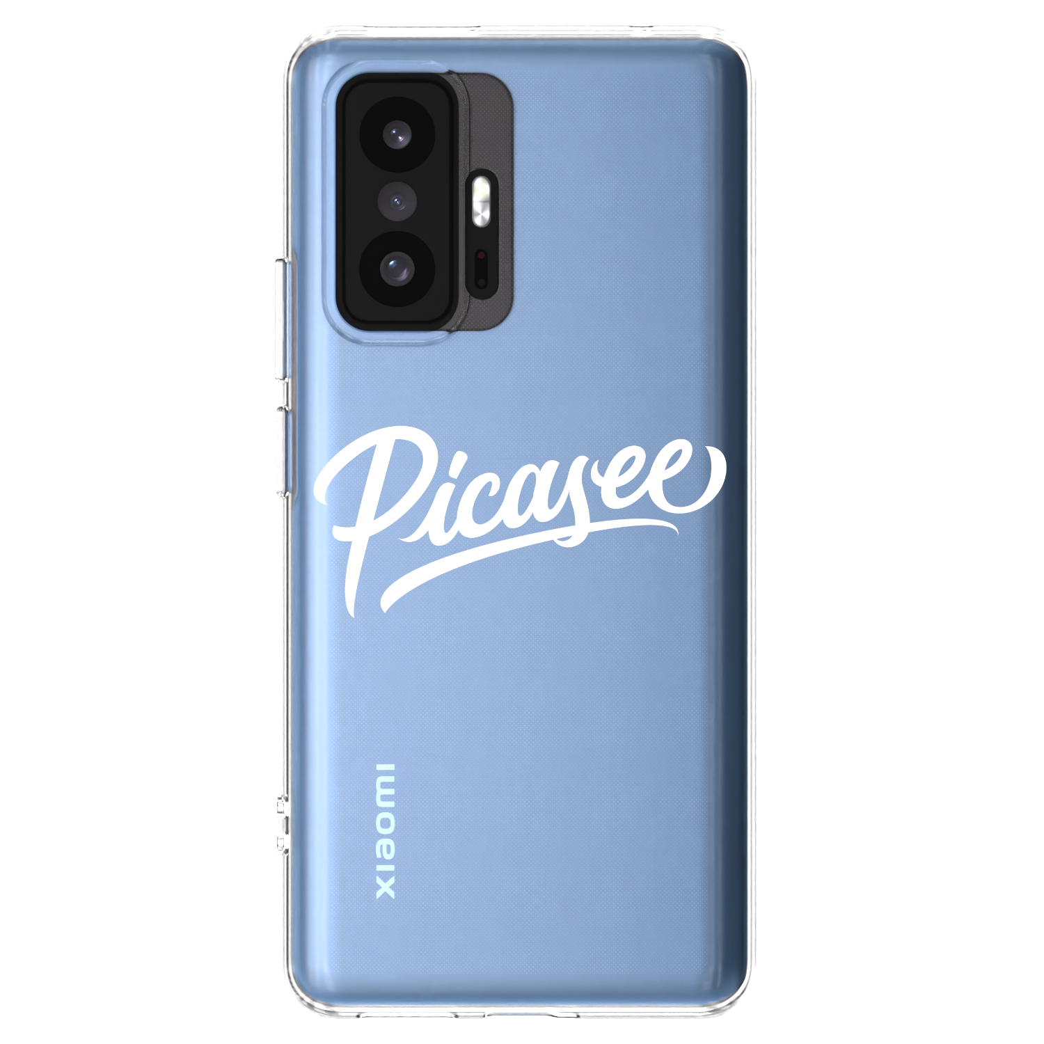 Picasee Xiaomi 11T Hülle - Transparentes Silikon - Picasee - old logo - white