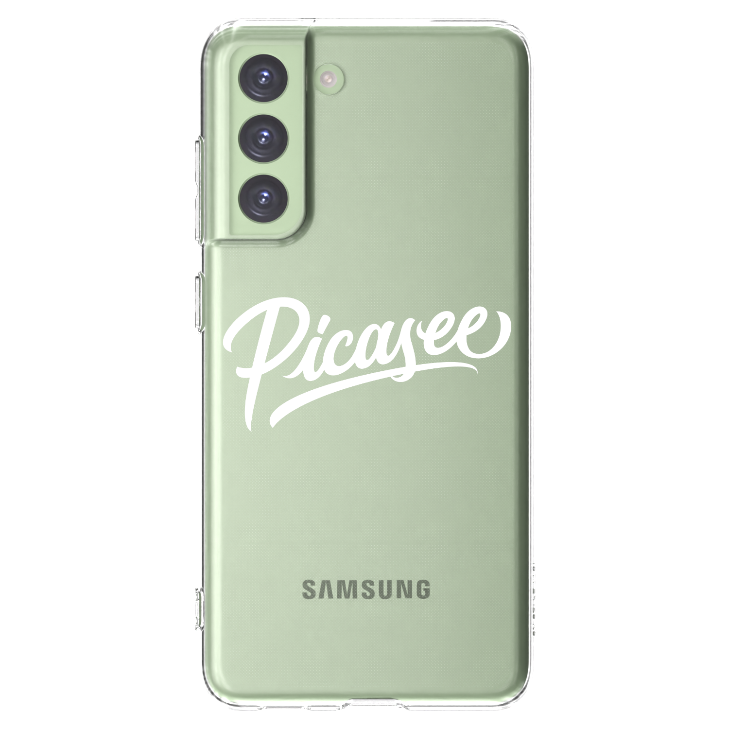 Picasee Samsung Galaxy S21 FE 5G Hülle - Transparentes Silikon - Picasee - old logo - white