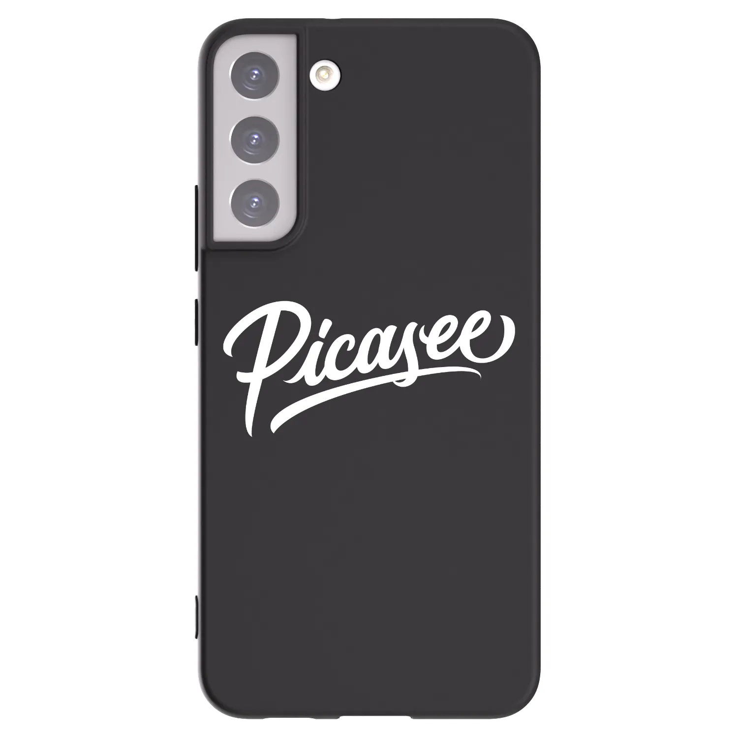 Picasee Samsung Galaxy S22+ 5G Hülle - Schwarzes Silikon - Picasee - old logo - white