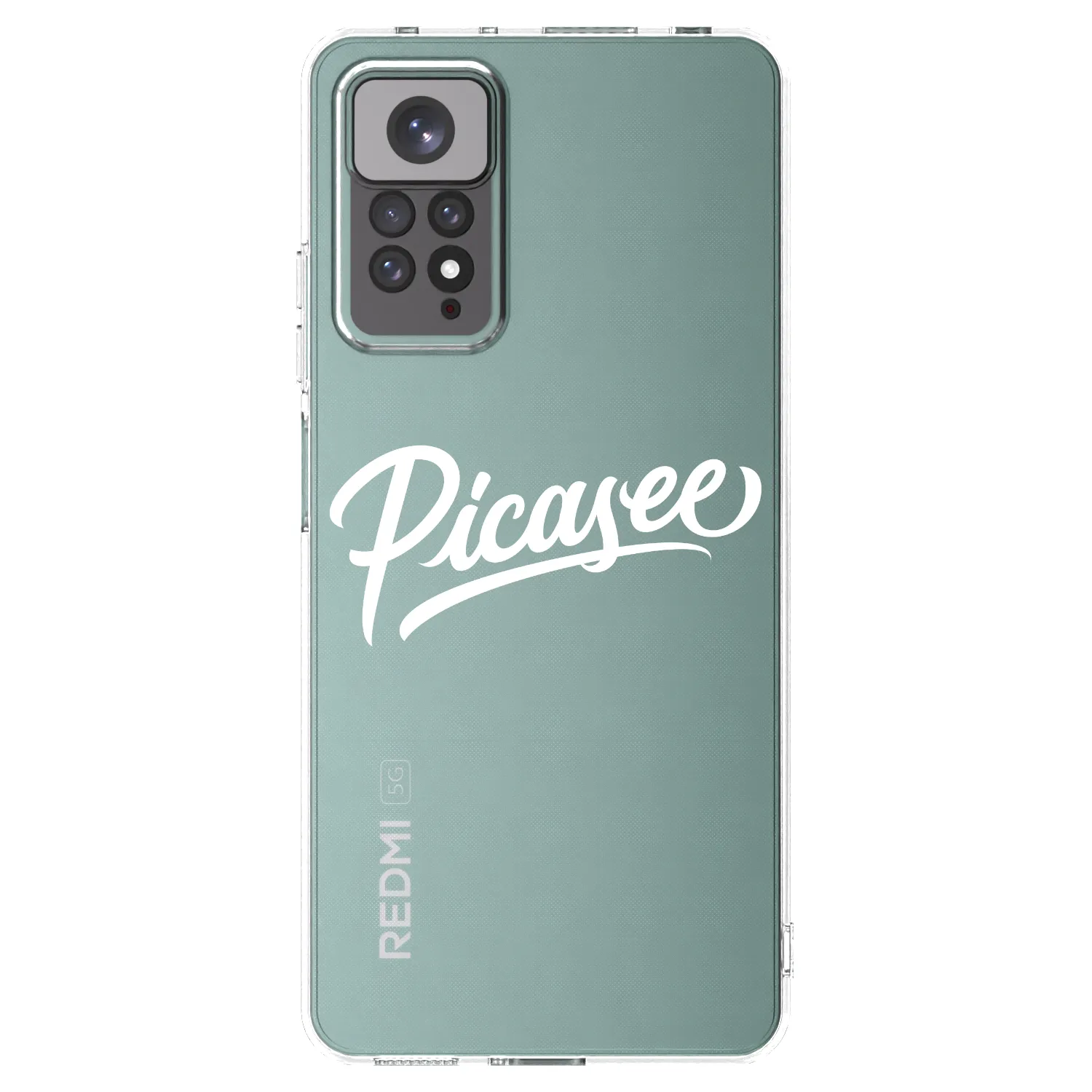 Picasee Xiaomi Redmi Note 11 Hülle - Transparentes Silikon - Picasee - old logo - white