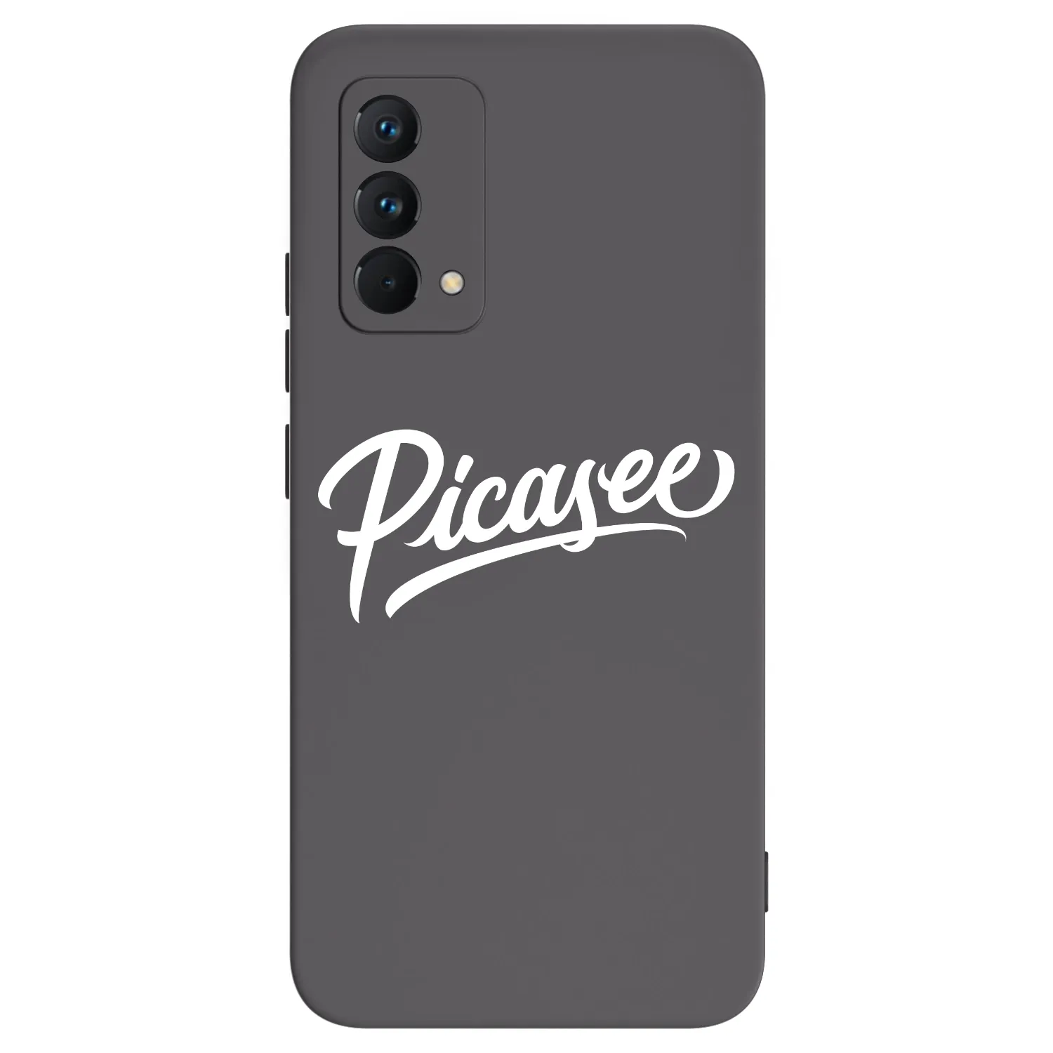 Picasee Realme GT Master Edition 5G Hülle - Schwarzes Silikon - Picasee - old logo - white