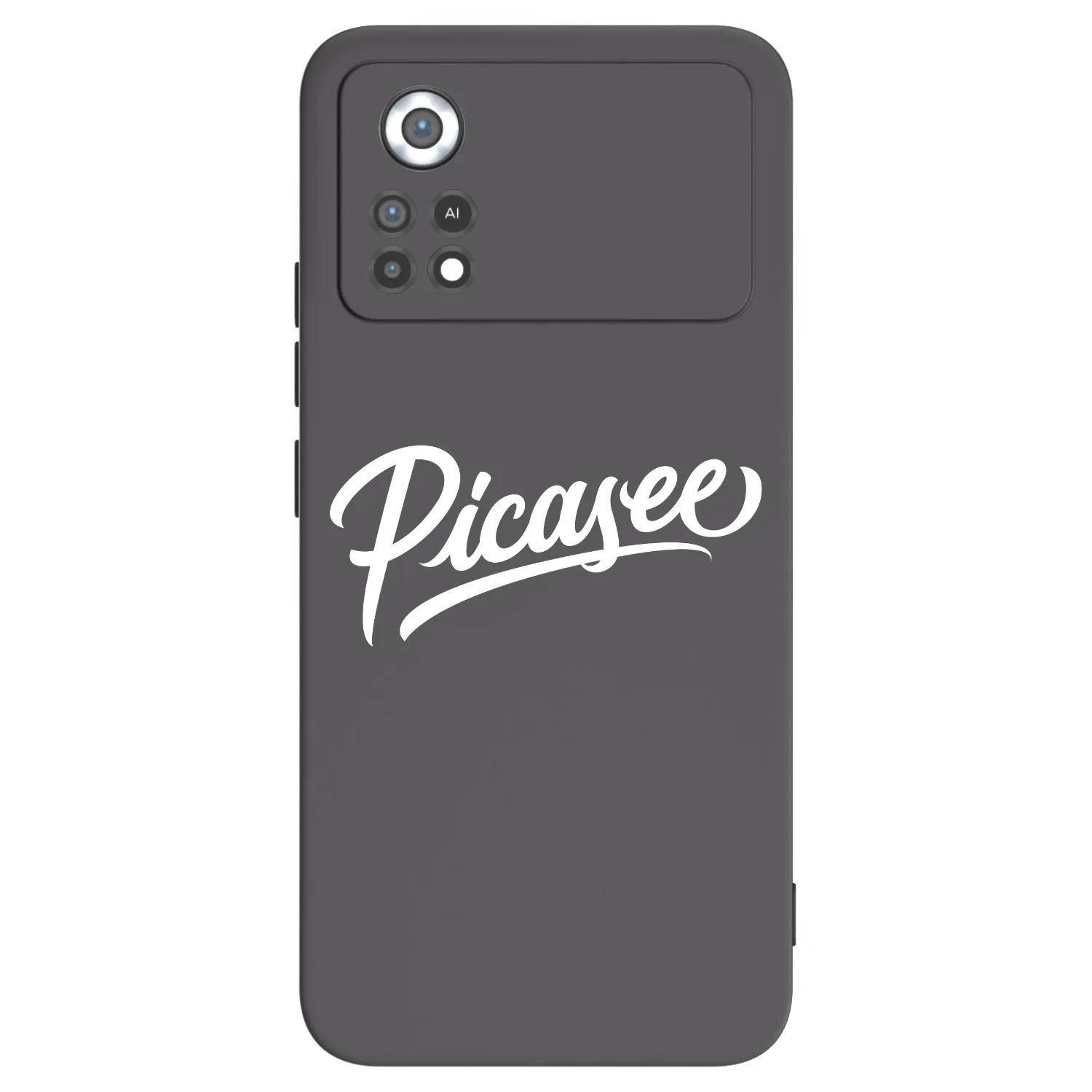 Picasee Xiaomi Poco X4 Pro 5G Hülle - Schwarzes Silikon - Picasee - old logo - white