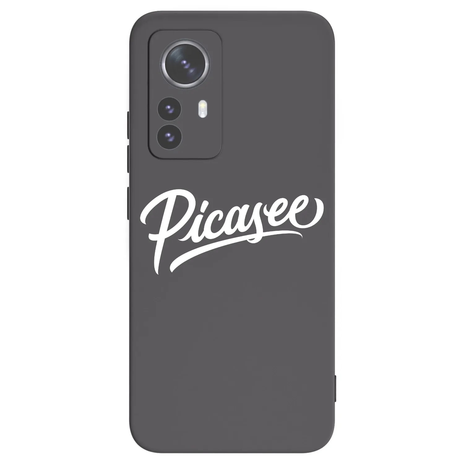 Picasee Xiaomi 12 Pro Hülle - Schwarzes Silikon - Picasee - old logo - white