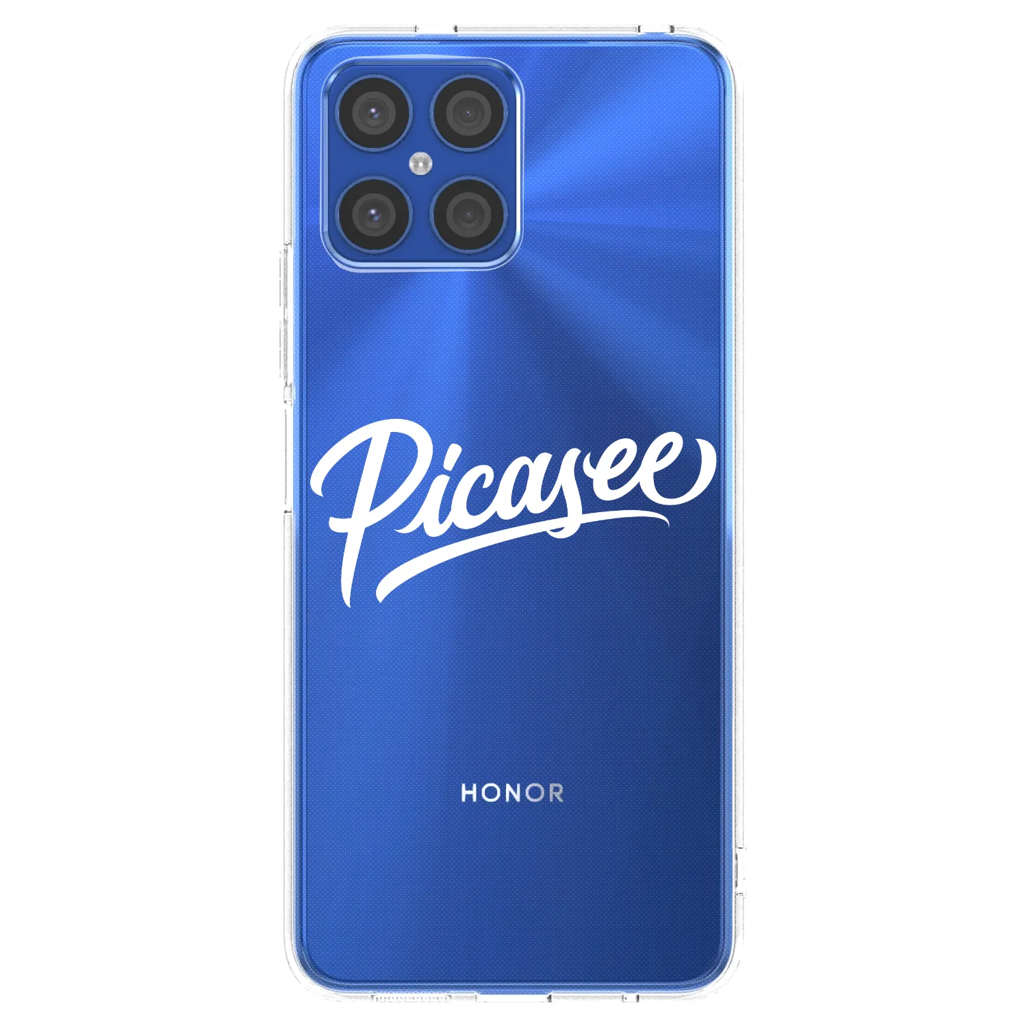 Picasee Honor X8 4G Hülle - Transparentes Silikon - Picasee - old logo - white