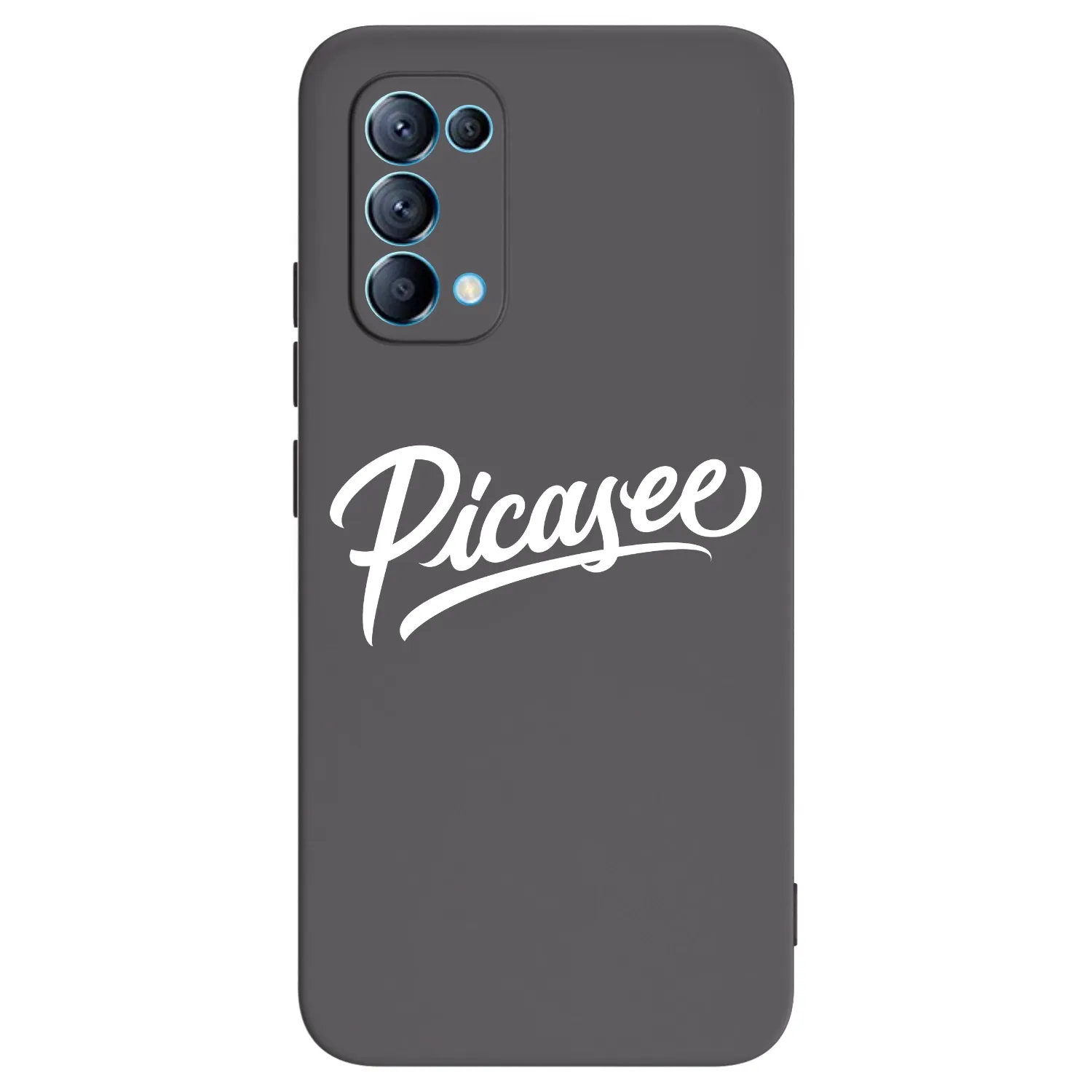 Picasee OPPO Reno 5 5G Hülle - Schwarzes Silikon - Picasee - old logo - white