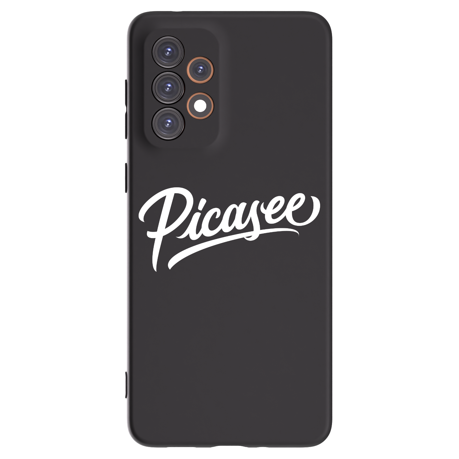 Picasee Samsung Galaxy A33 5G A336 Hülle - Schwarzes Silikon - Picasee - old logo - white