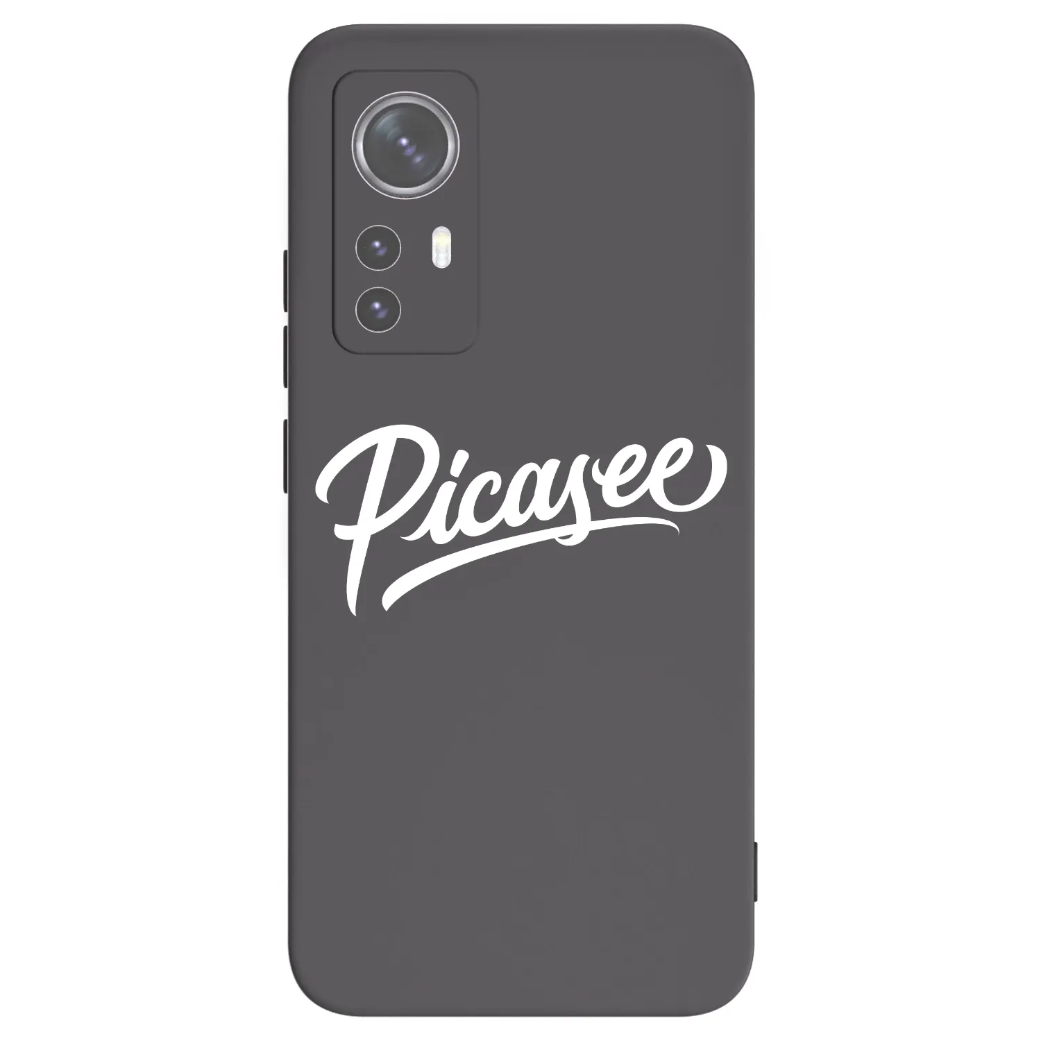 Picasee Xiaomi 12X Hülle - Schwarzes Silikon - Picasee - old logo - white