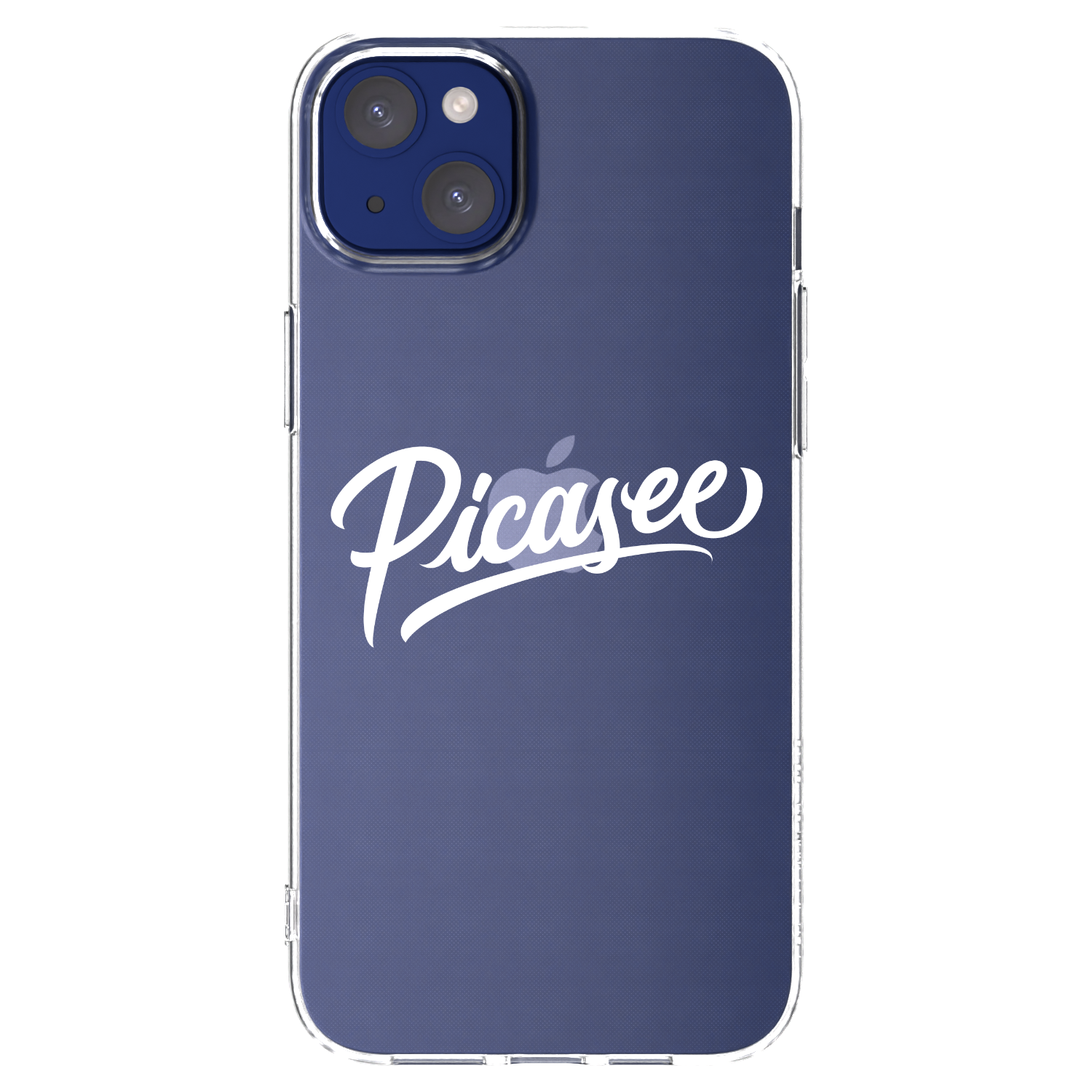 Picasee Apple iPhone 14 Plus Hülle - Transparentes Silikon - Picasee - old logo - white