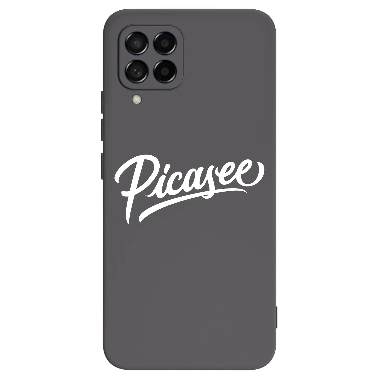 Picasee Samsung Galaxy M53 5G Hülle - Schwarzes Silikon - Picasee - old logo - white