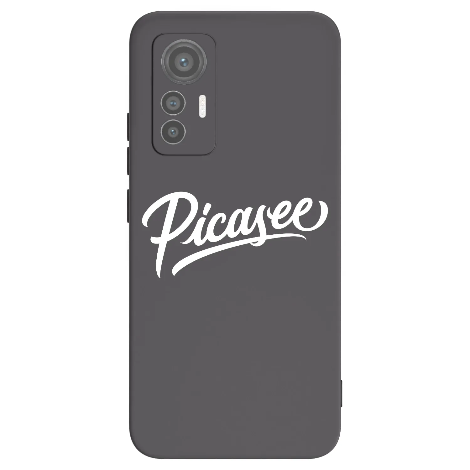 Picasee Xiaomi 12 Lite Hülle - Schwarzes Silikon - Picasee - old logo - white