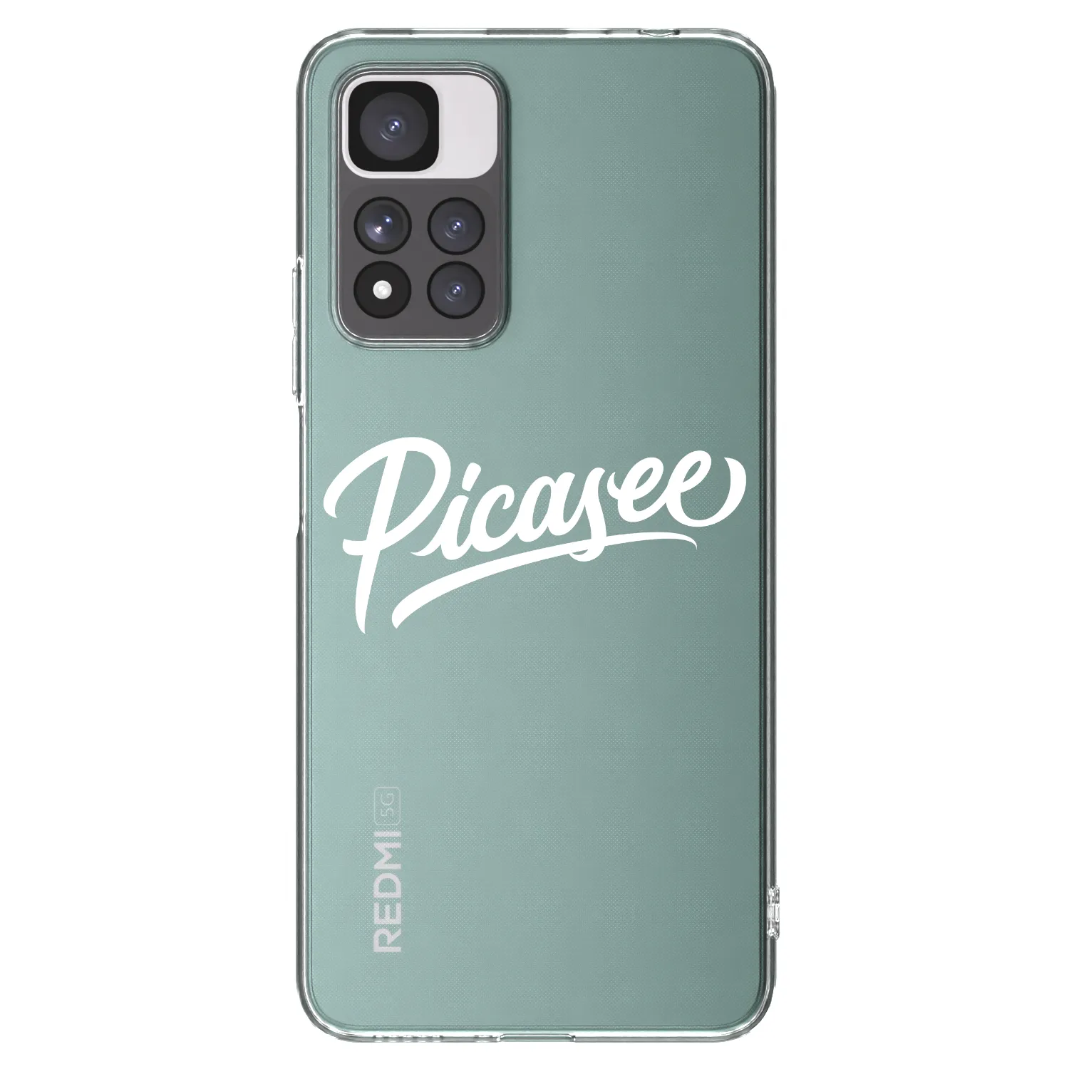Picasee Xiaomi Redmi Note 11 Pro+ 5G Hülle - Transparentes Silikon - Picasee - old logo - white