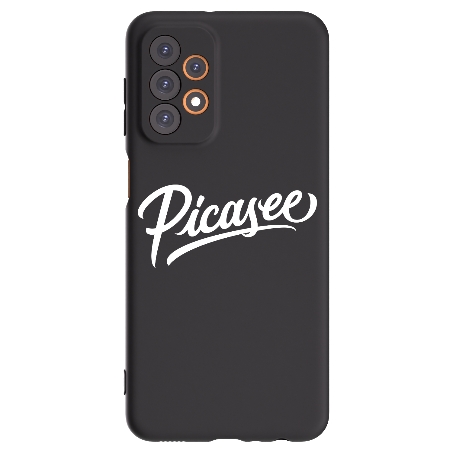 Picasee Samsung Galaxy A23 A236B 5G Hülle - Schwarzes Silikon - Picasee - old logo - white