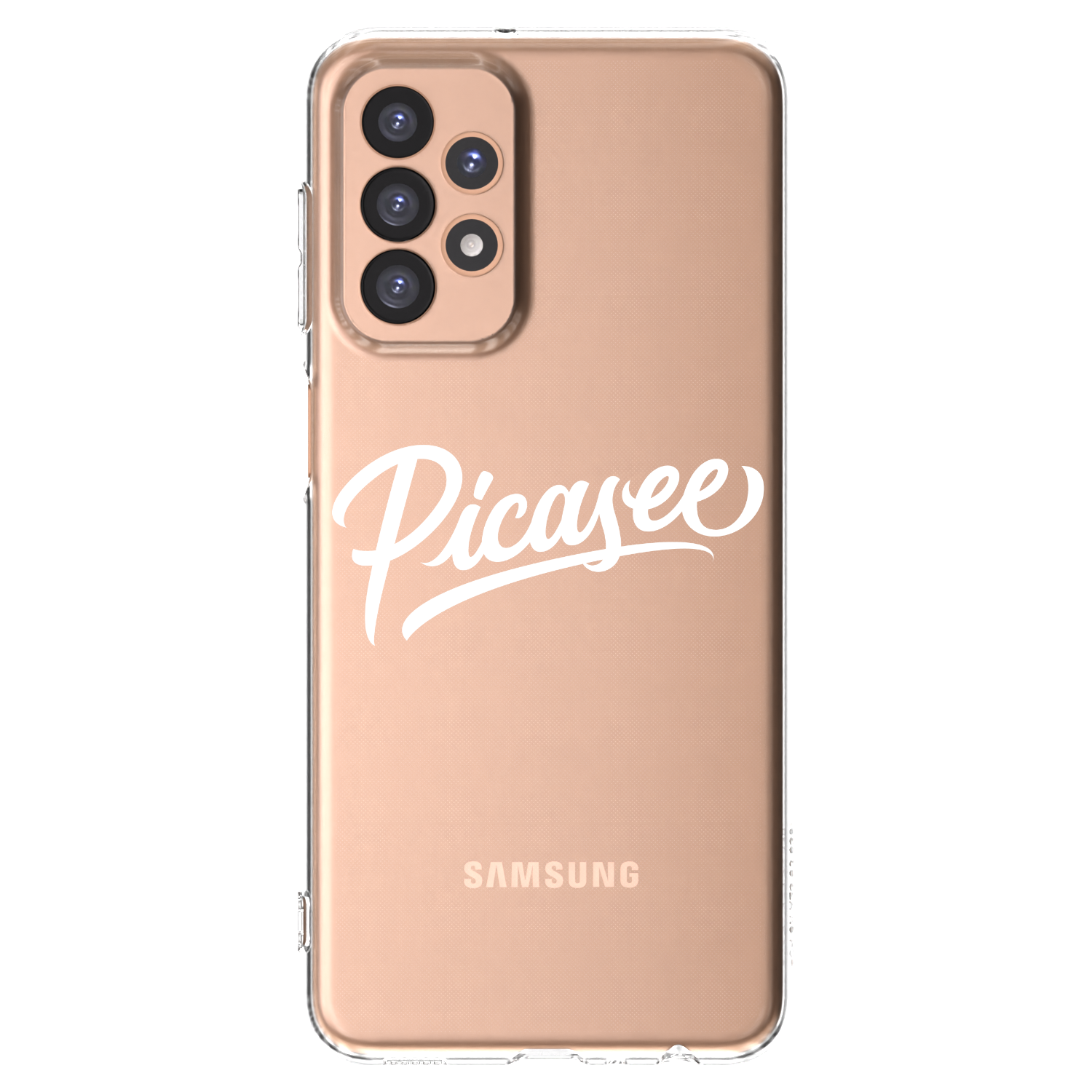 Picasee Samsung Galaxy A23 A236B 5G Hülle - Transparentes Silikon - Picasee - old logo - white