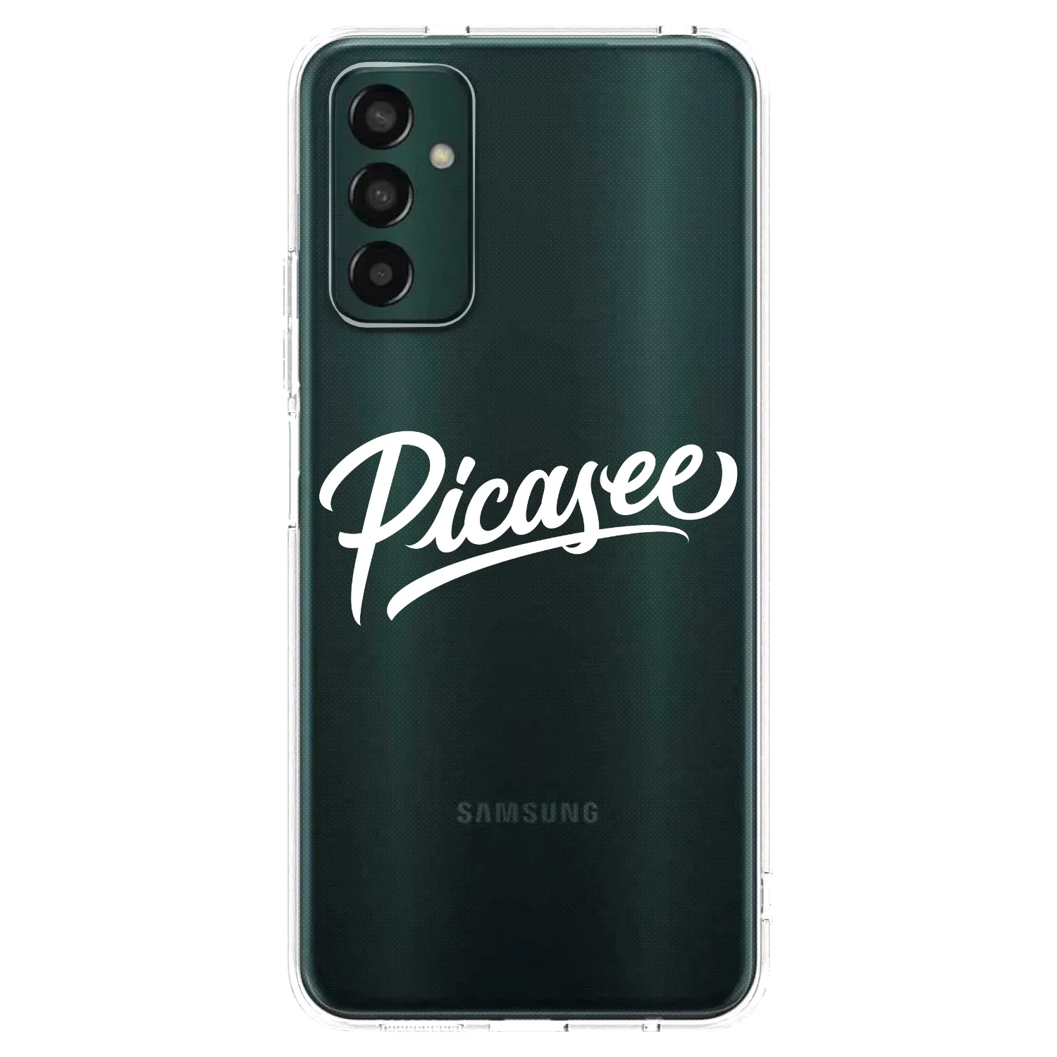 Picasee Samsung Galaxy M23 5G Hülle - Transparentes Silikon - Picasee - old logo - white
