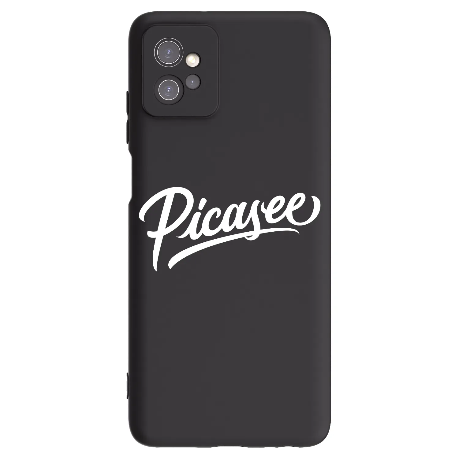 Picasee Motorola Moto G32 Hülle - Schwarzes Silikon - Picasee - old logo - white