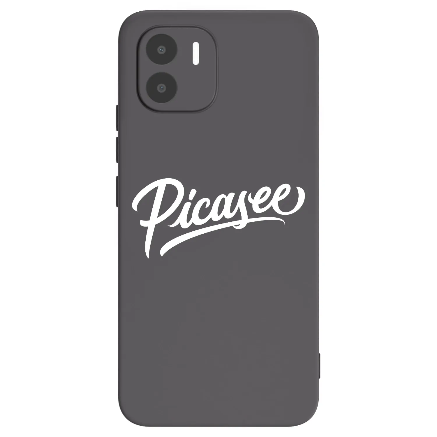 Picasee Xiaomi Redmi A1 Hülle - Schwarzes Silikon - Picasee - old logo - white