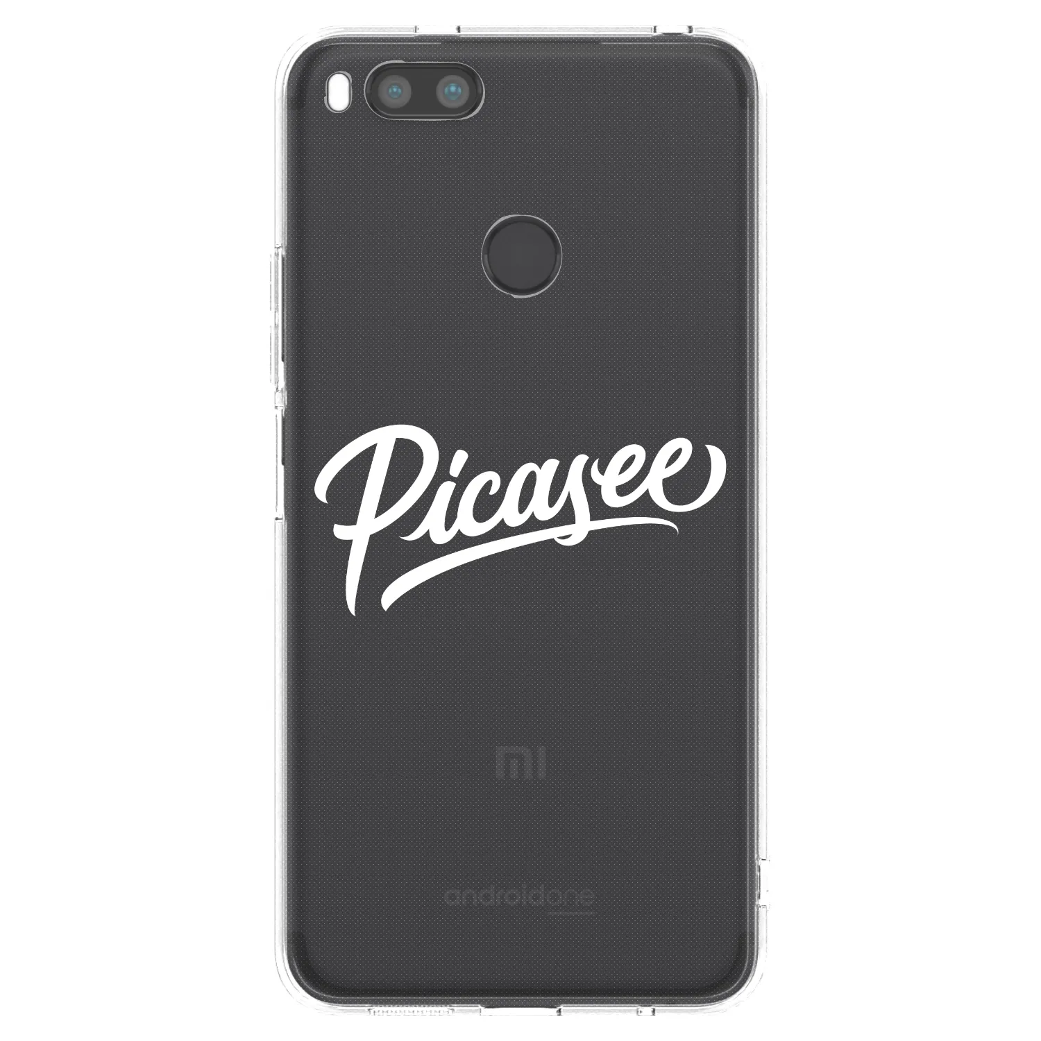 Picasee Xiaomi Redmi A1 Hülle - Transparentes Silikon - Picasee - old logo - white